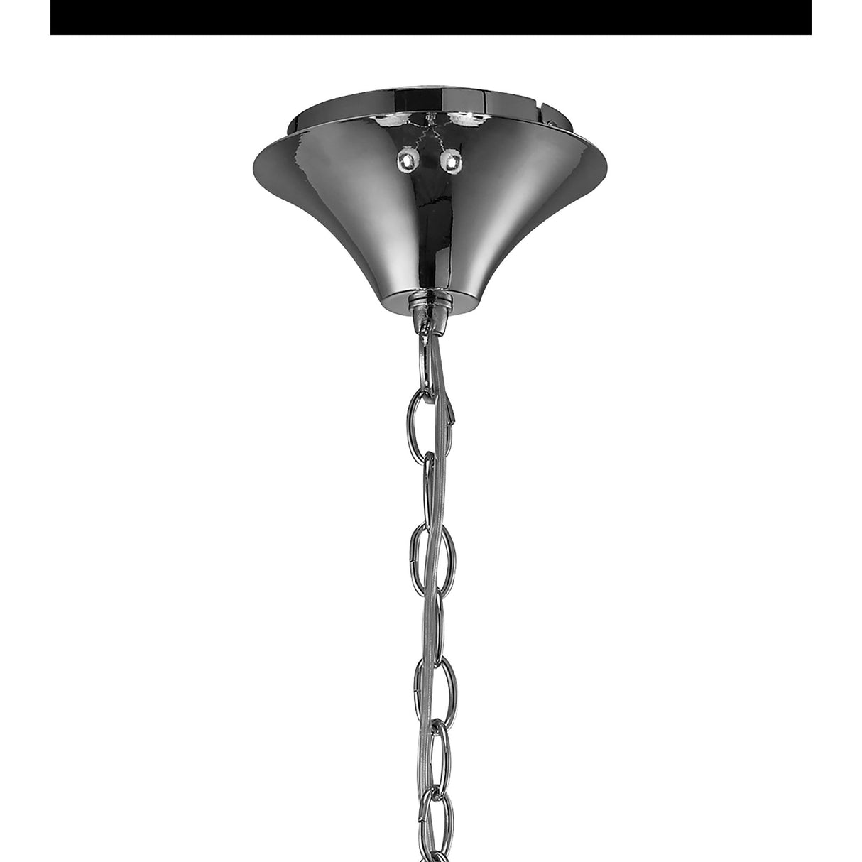 Tiffany 8 Light Crystal Chandelier - Chrome With Bronze Shades