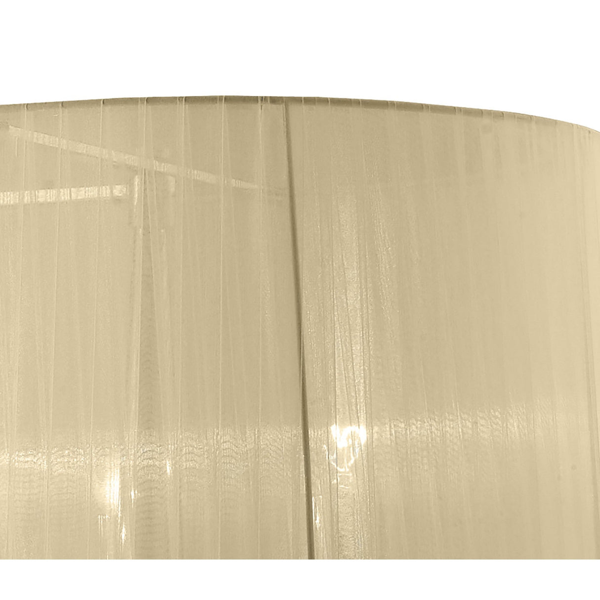 Tiffany Oval 8 Light Crystal Chandelier - Chrome With Cream Shade