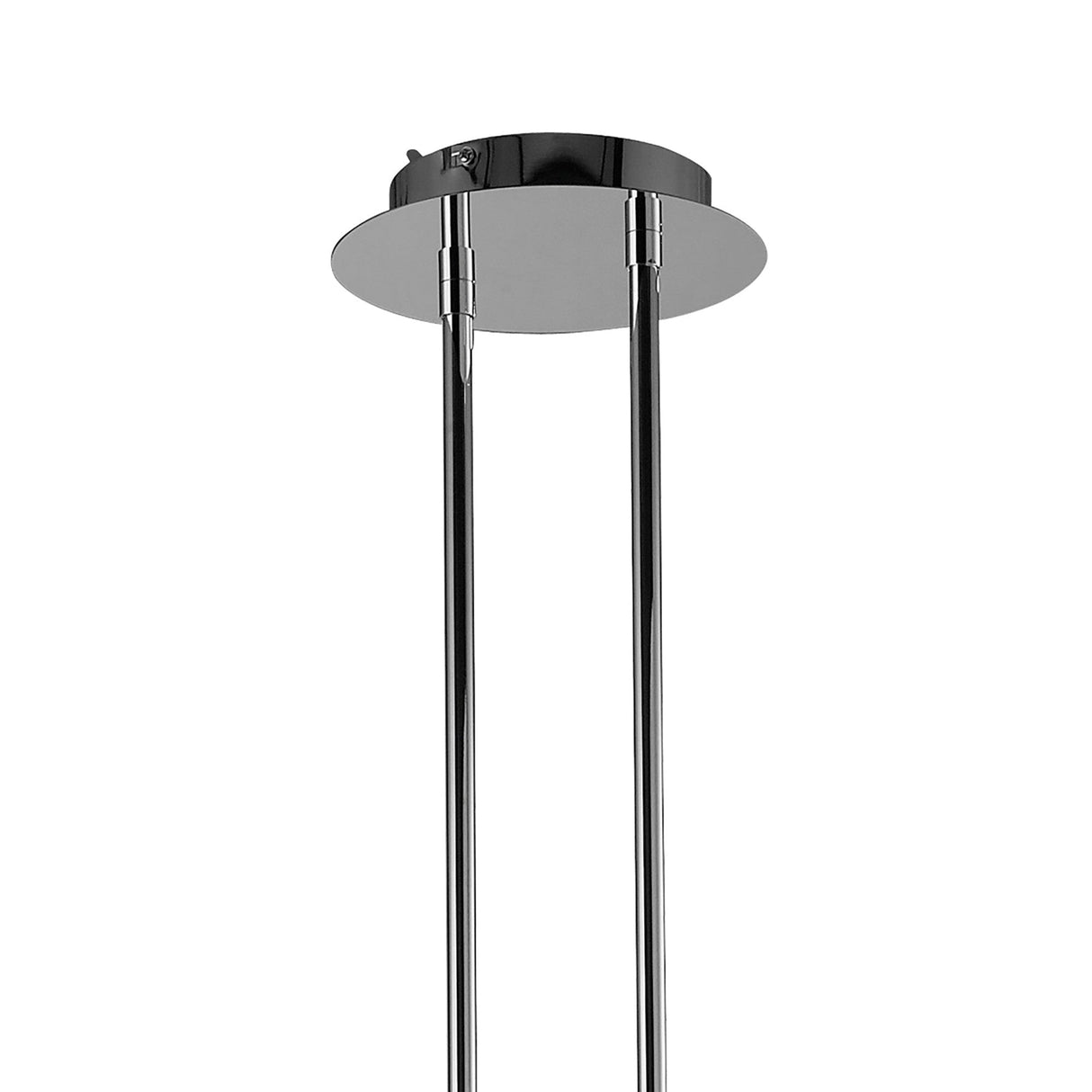 Tiffany Oval 8 Light Crystal Chandelier - Chrome With Bronze Shade