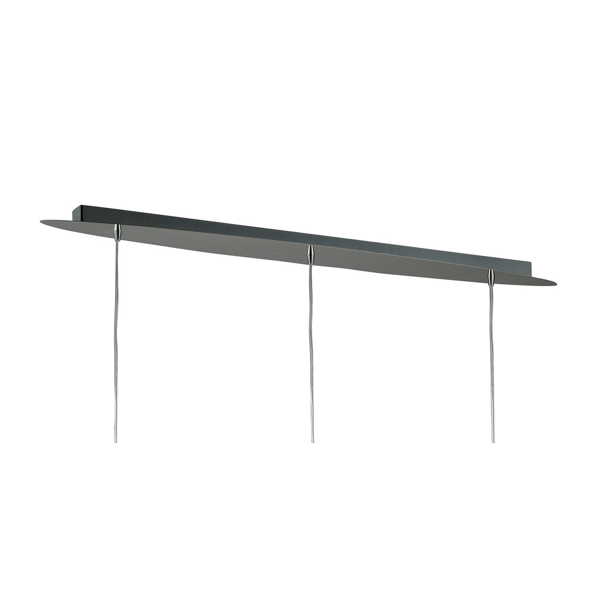 Tiffany 6 Light Crystal Bar Pendant Light - Chrome With White Shades