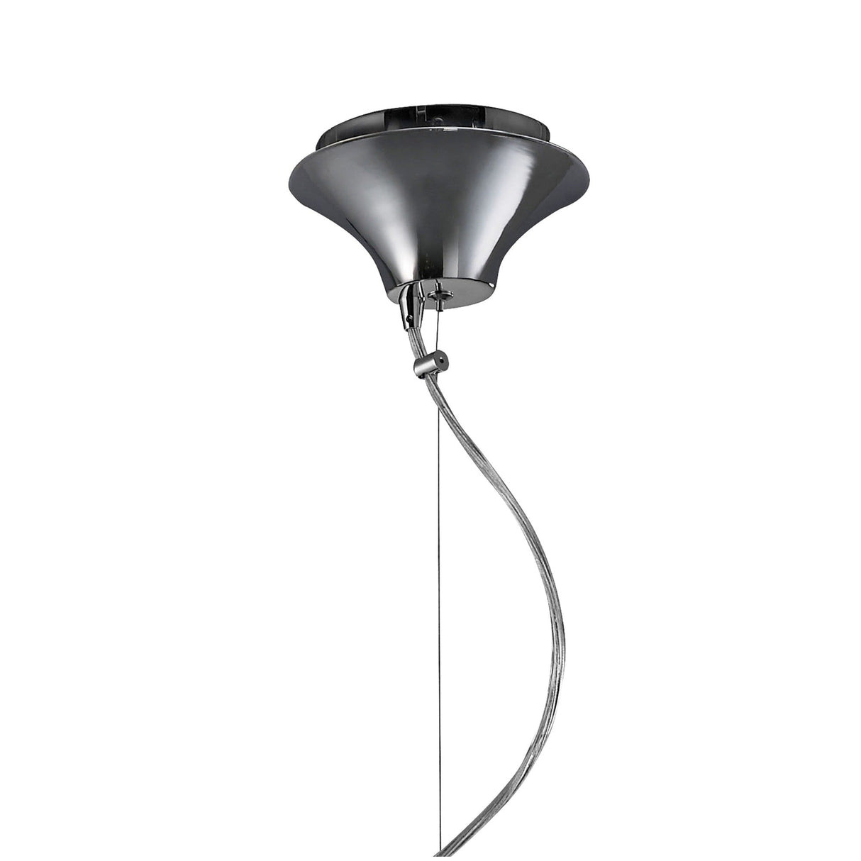 Tiffany 4 Light Crystal Pendant Light – Polished Chrome With Cream Shade