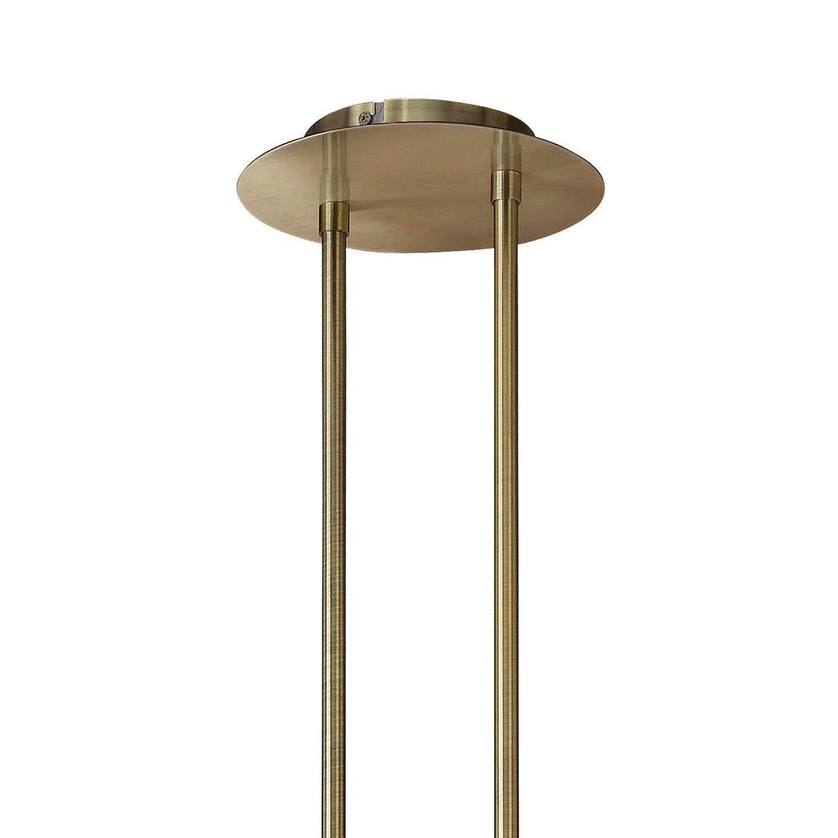 Tiffany Oval 8 Light Crystal Chandelier - Brass With White Shade