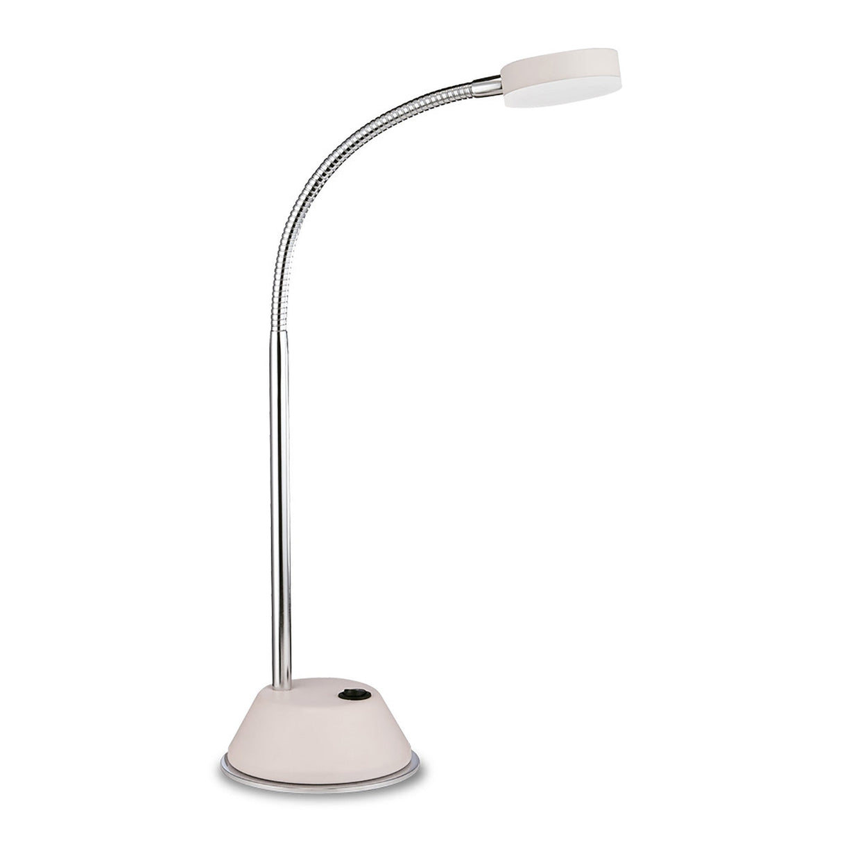 Tobias LED Table Lamp 3W 3000K - Matt White/Polished Chrome