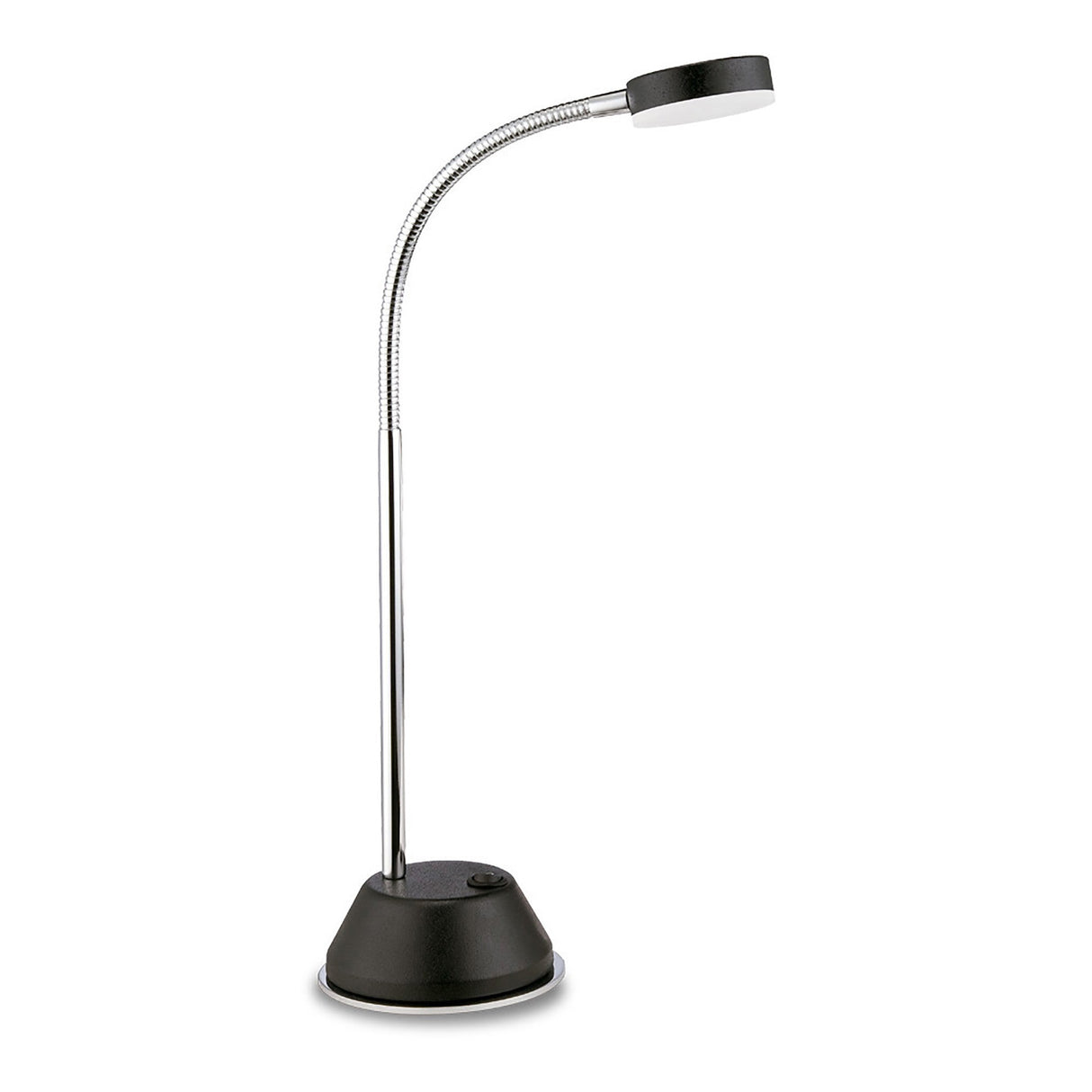 Tobias LED Table Lamp 3W 3000K - Matt Black/Polished Chrome