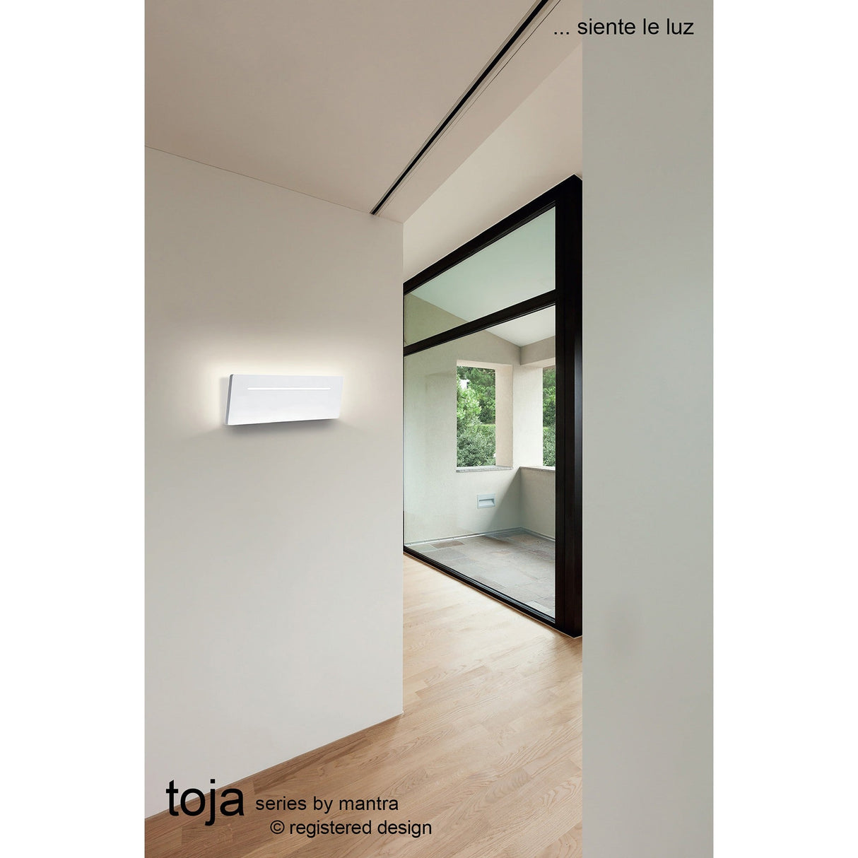 Toja 35cm Rectangular LED Wall Light 16W 3000K - White