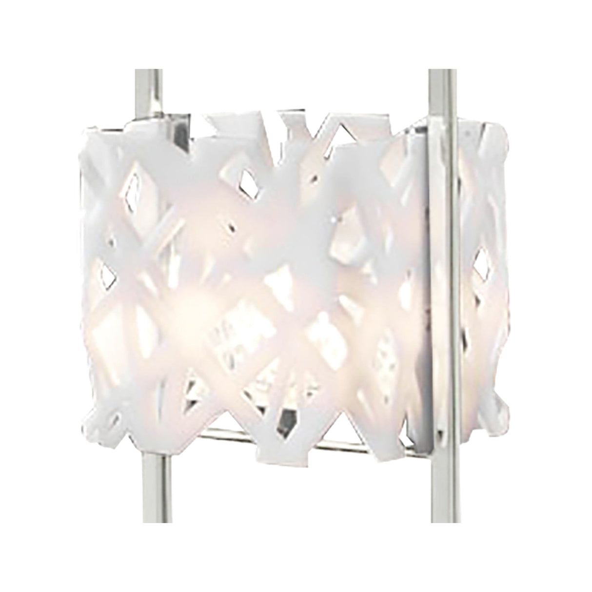 Tokio 1 Light Table Lamp - Polished Chrome/Gloss White