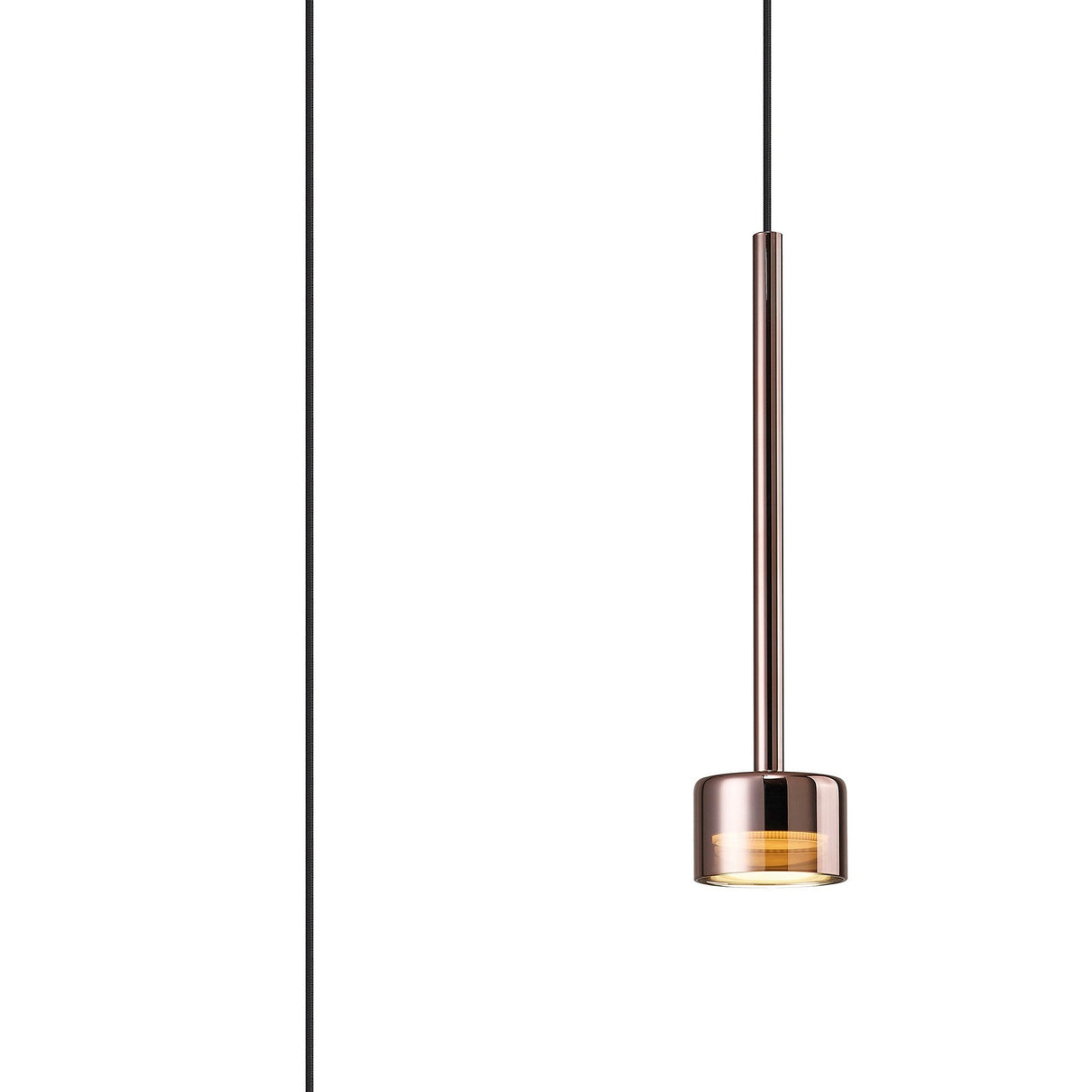 Tonic Dimmable LED Glass Pendant Light 12W 3000K - Copper