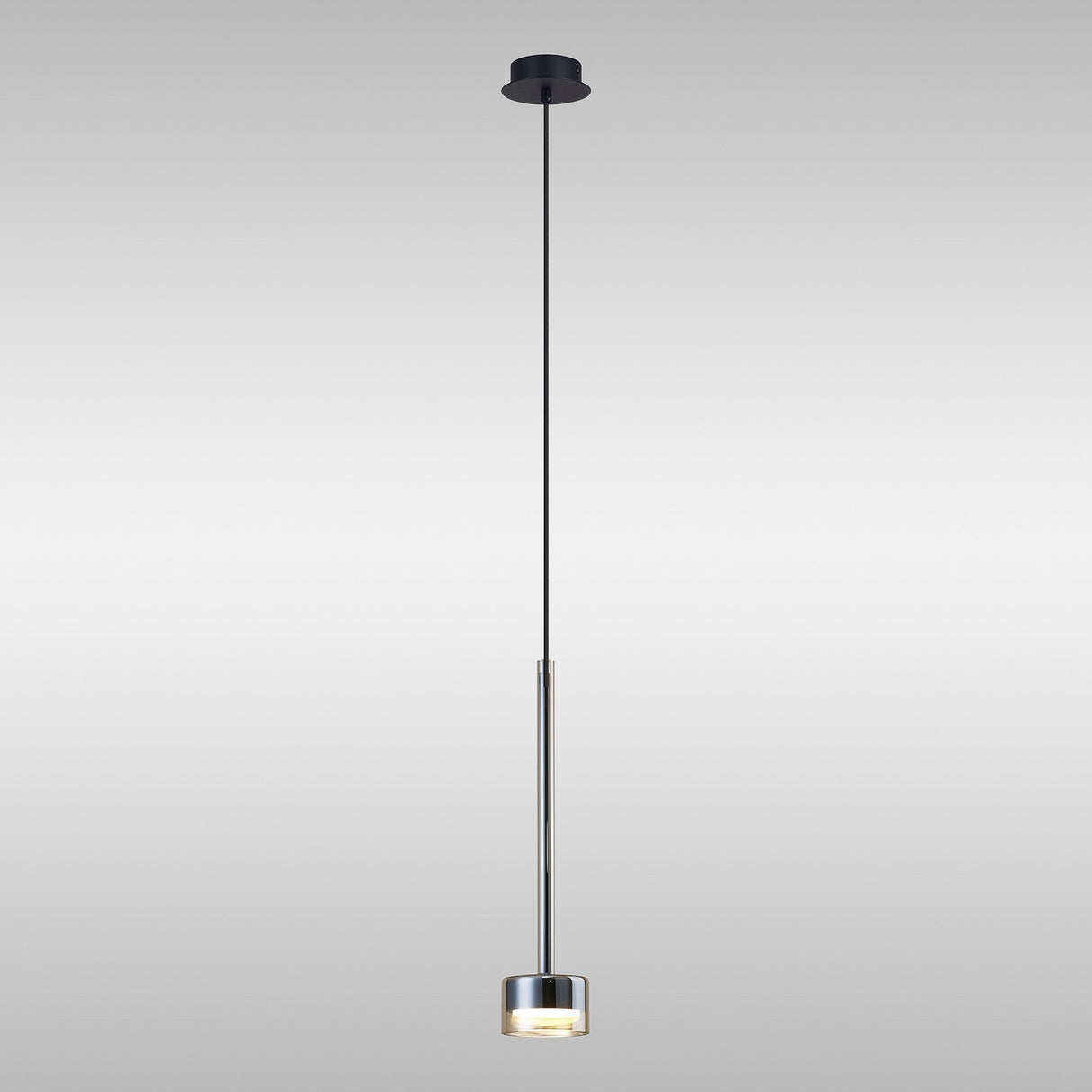 Tonic Dimmable LED Glass Pendant Light 12W 3000K - Bronze & Black