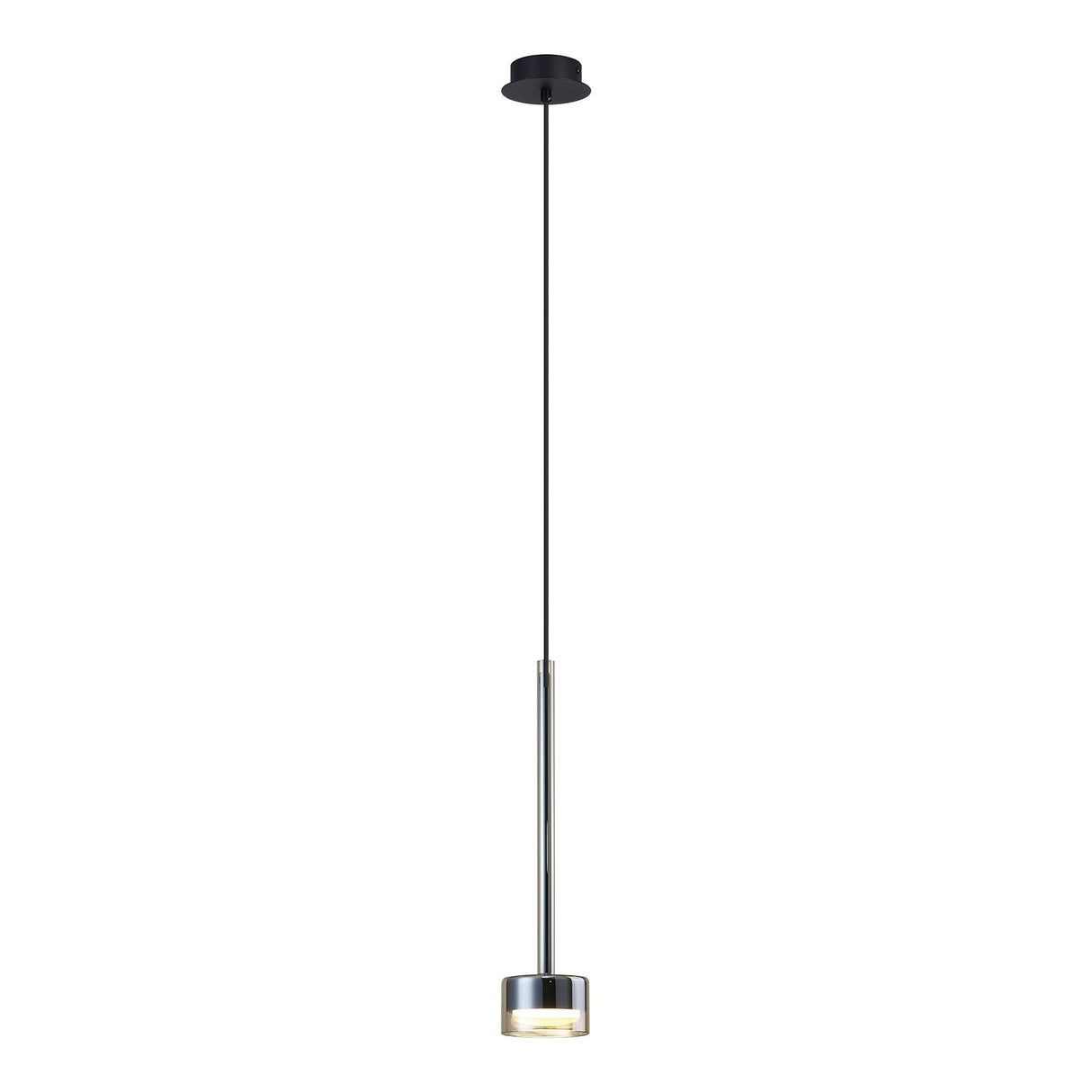 Tonic Dimmable LED Glass Pendant Light 12W 4000K - Bronze & Black