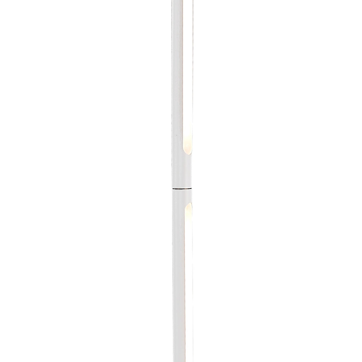 The Tsunami LED Floor Lamp 25W 3000K in Sand White features a modern, slim, minimalist design with vertical light strips along its length, shown against a plain white background.