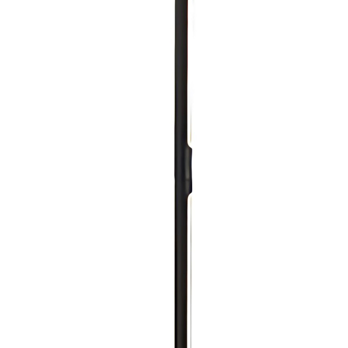 Side view of the Tsunami LED Floor Lamp 25W 3000K in Sand Black against a white background, with minimalist lighting highlighting its slim profile and rounded edges.