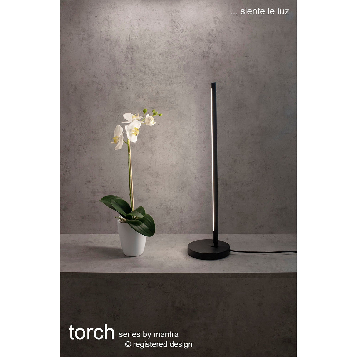 Torch Adjustable LED Table Lamp 11W 3000K - Sand Black