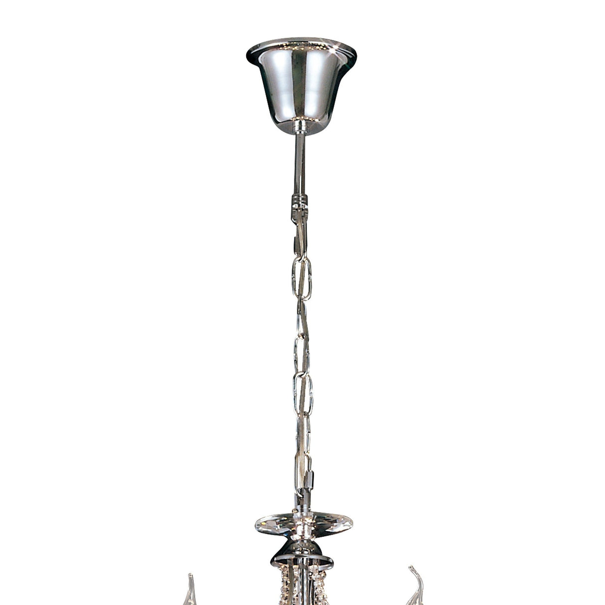 Torino 73cm 15 Light Crystal Chandelier - Polished Chrome