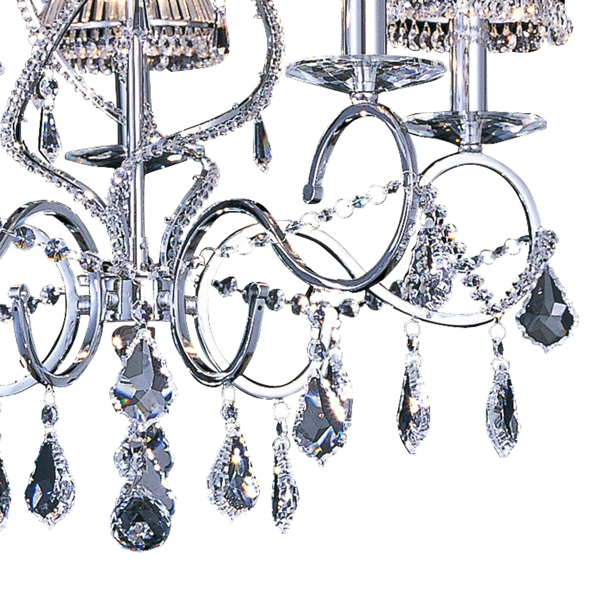 Torino 58cm 5 Light Crystal Chandelier - Polished Chrome