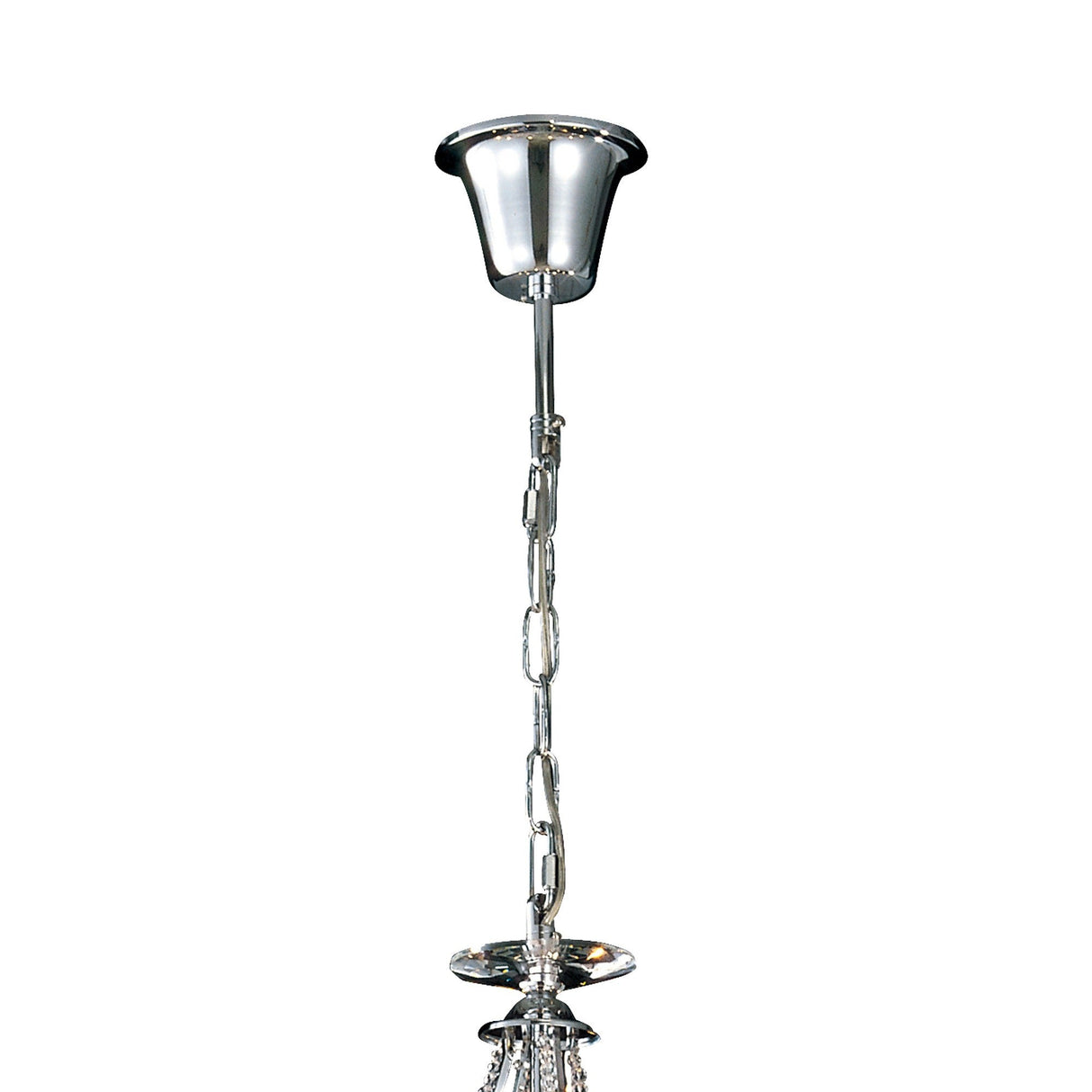 Torino 74cm 8 Light Crystal Chandelier - Polished Chrome