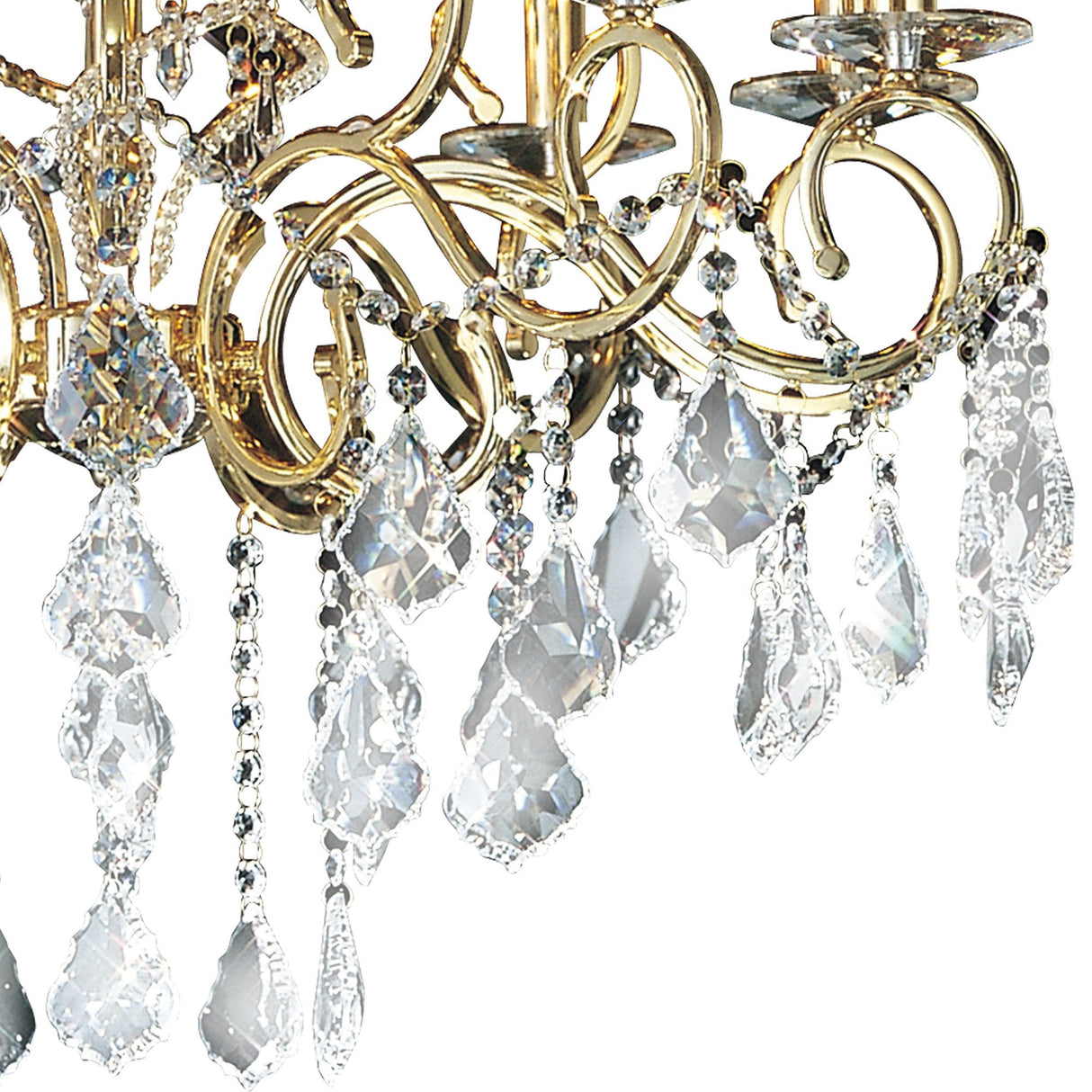 Torino 73cm 15 Light Crystal Chandelier - French Gold