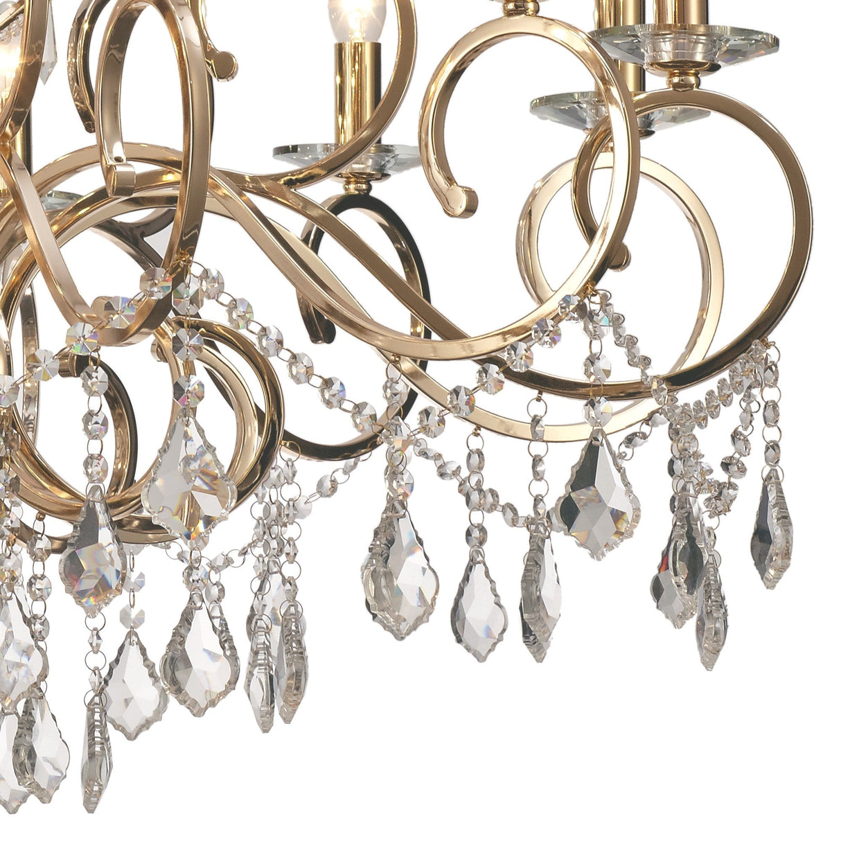 Torino 100cm 18 Light Crystal Chandelier - French Gold