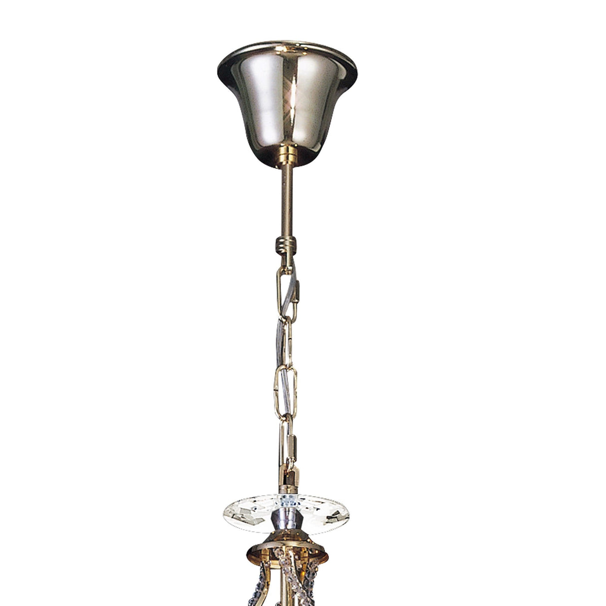 Torino 46cm 3 Light Crystal Chandelier - French Gold