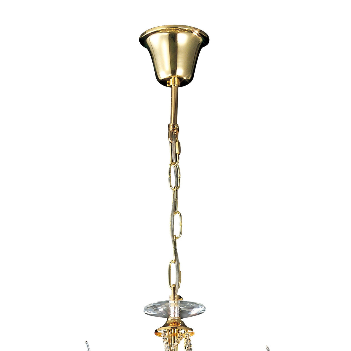 Torino 58cm 5 Light Crystal Chandelier - French Gold