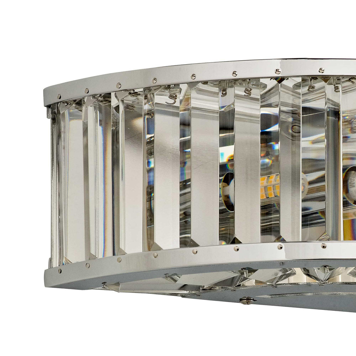 Torre 3 Light Crystal Wall Light - Polished Chrome