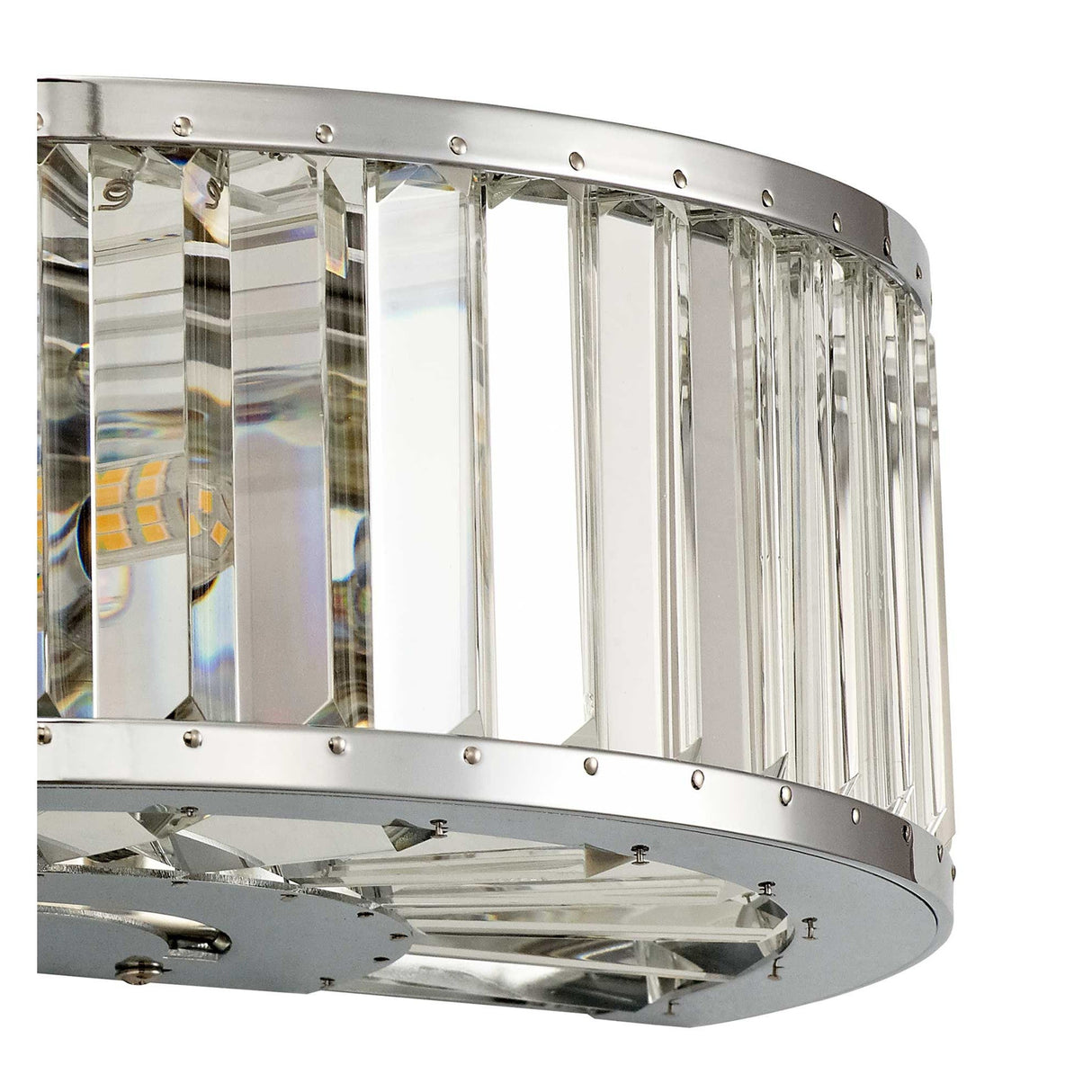 Torre 3 Light Crystal Wall Light - Polished Chrome