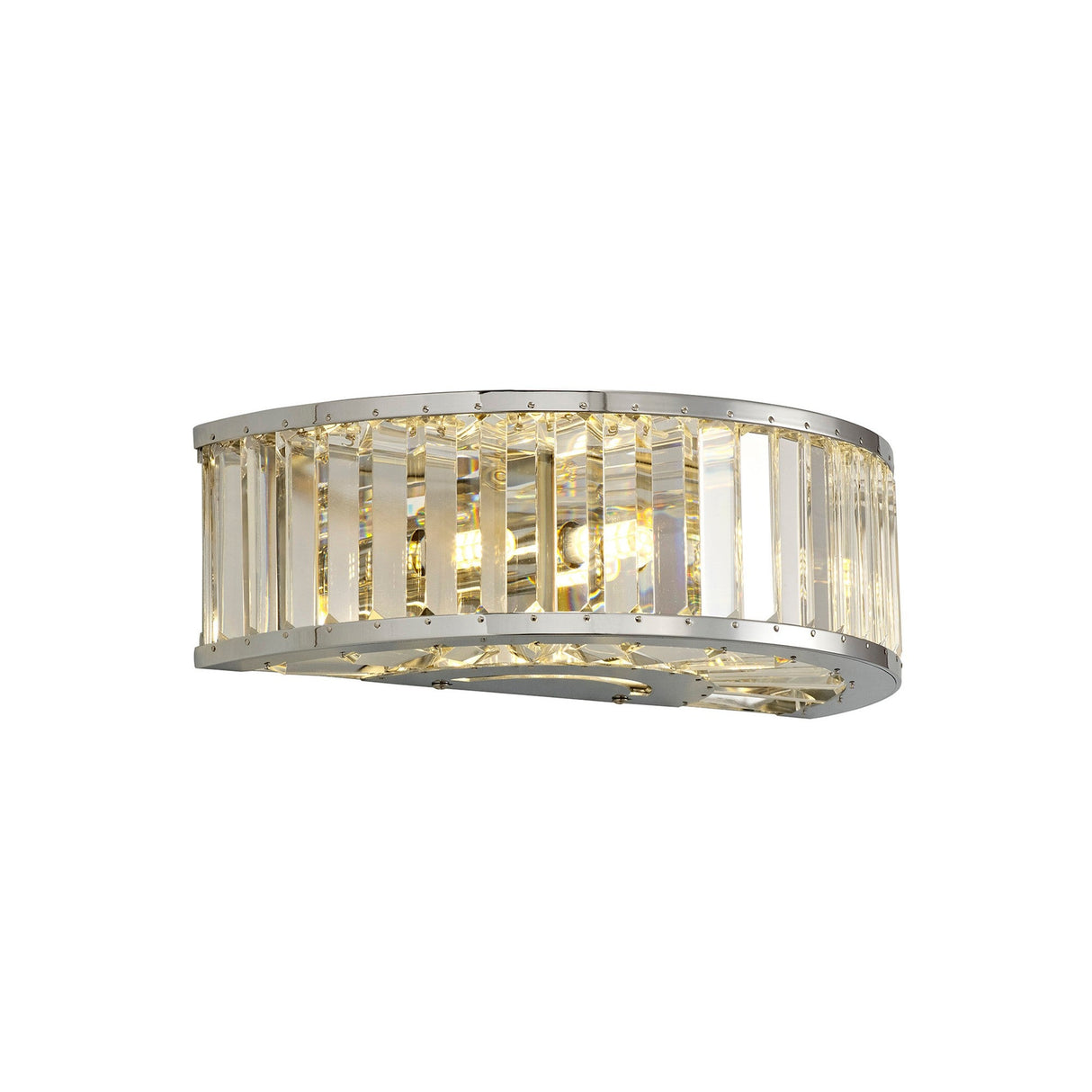 Torre 3 Light Crystal Wall Light - Polished Chrome