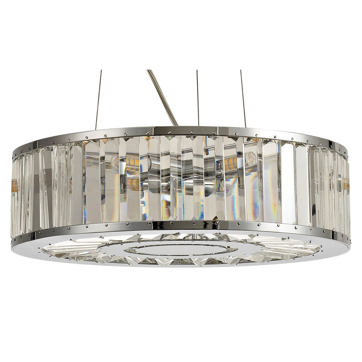 Torre 38cm 5 Light Crystal Suspension Light - Polished Chrome