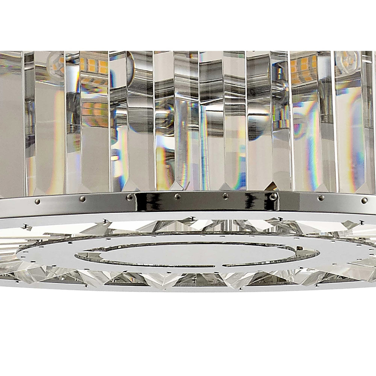Torre 38cm 5 Light Crystal Suspension Light - Polished Chrome