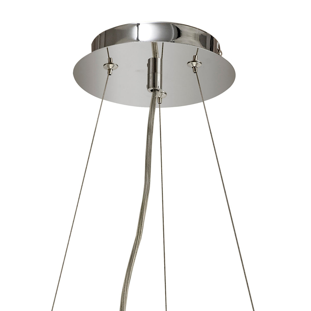 Torre 61cm 9 Light Crystal Suspension Light - Polished Chrome