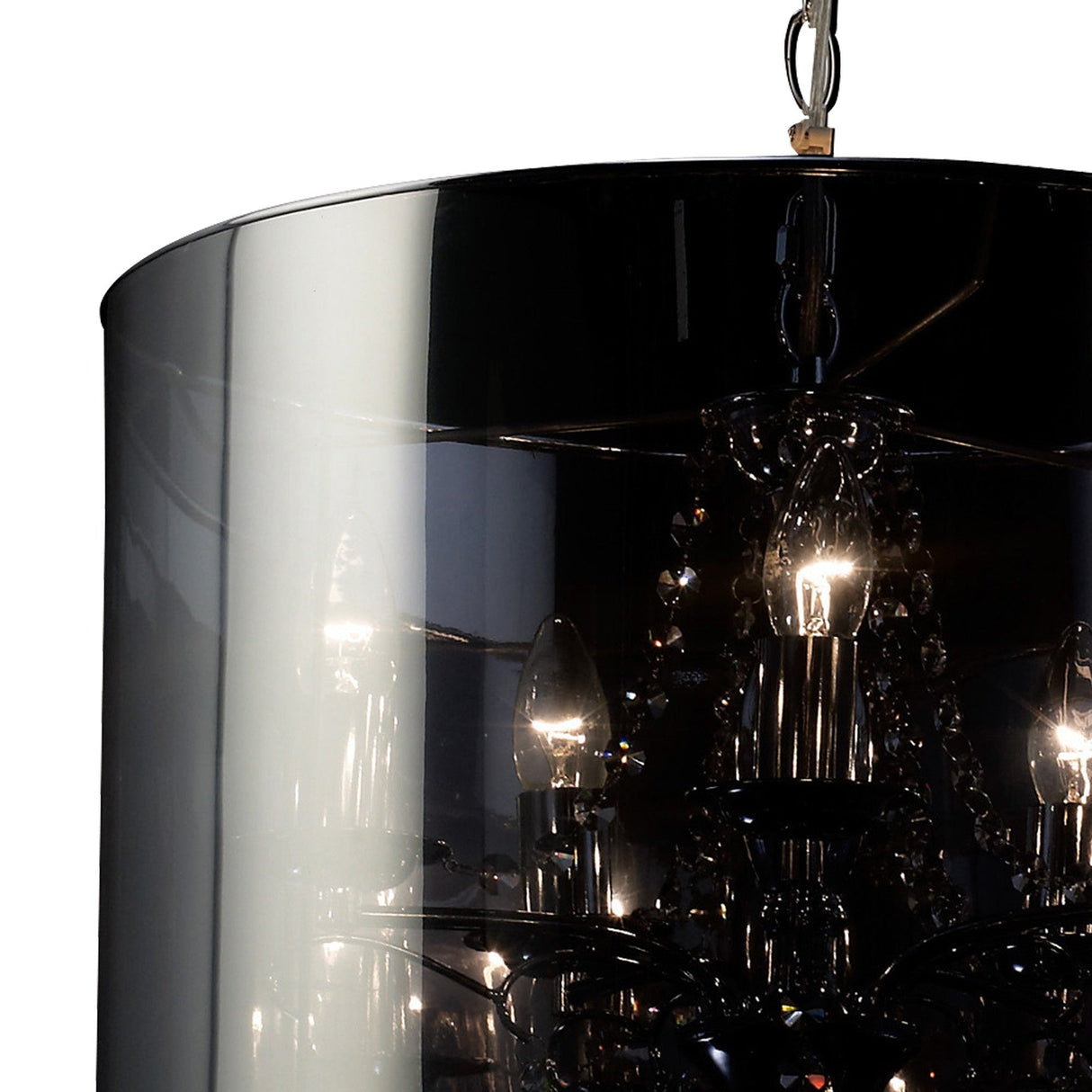 Trace 5 Light Crystal Pendant Light – Chrome