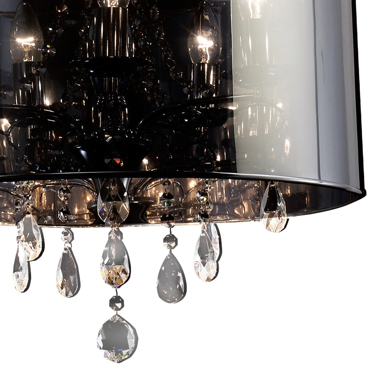Trace 5 Light Crystal Pendant Light – Chrome