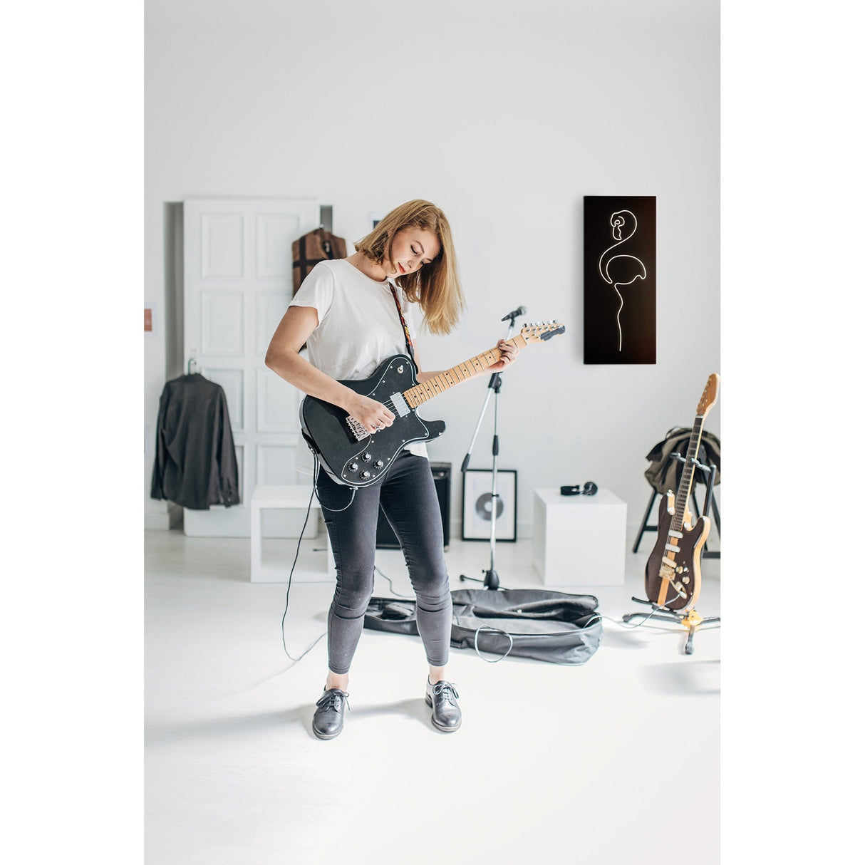 Trazos Bird Picture LED Wall Light 22W 4000K - Black