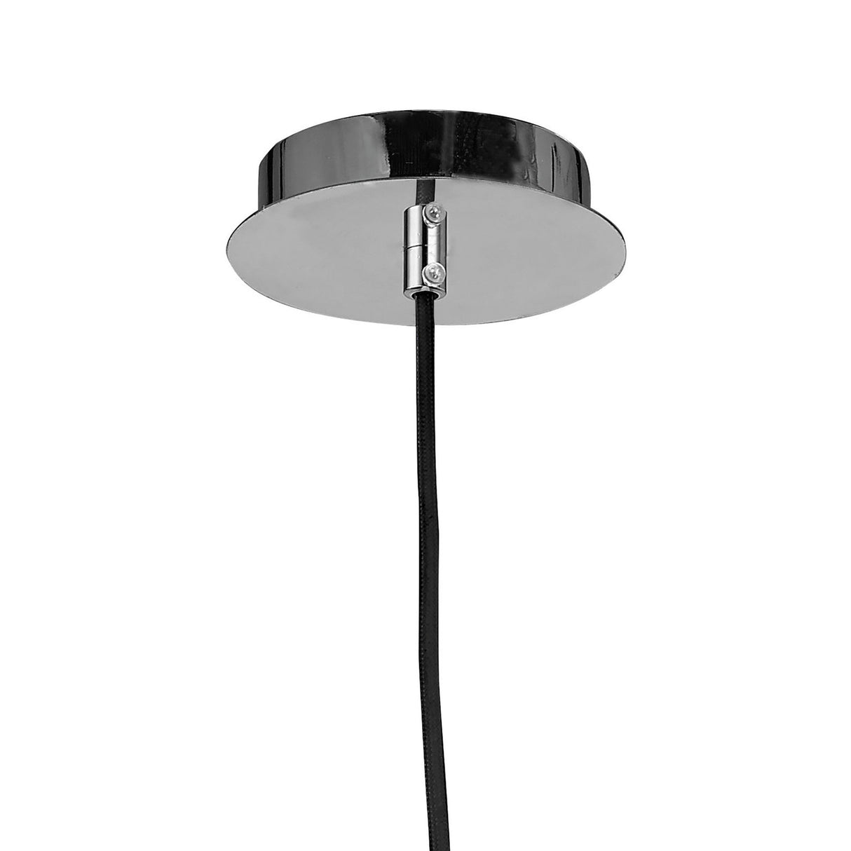 Triangle 22cm 1 Light Glass Pendant Light - Beech & Polished Chrome