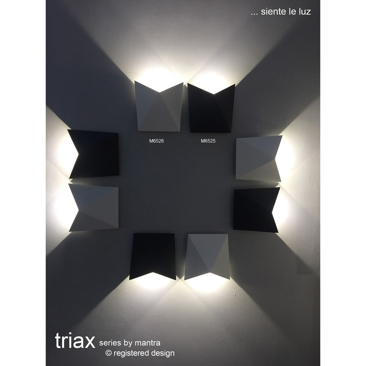Triax Outdoor LED Wall Light 8W 3000K - Sand White