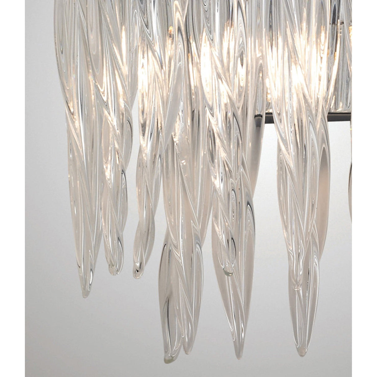 Tropez 2 Light Glass Wall Light - Polished Chrome