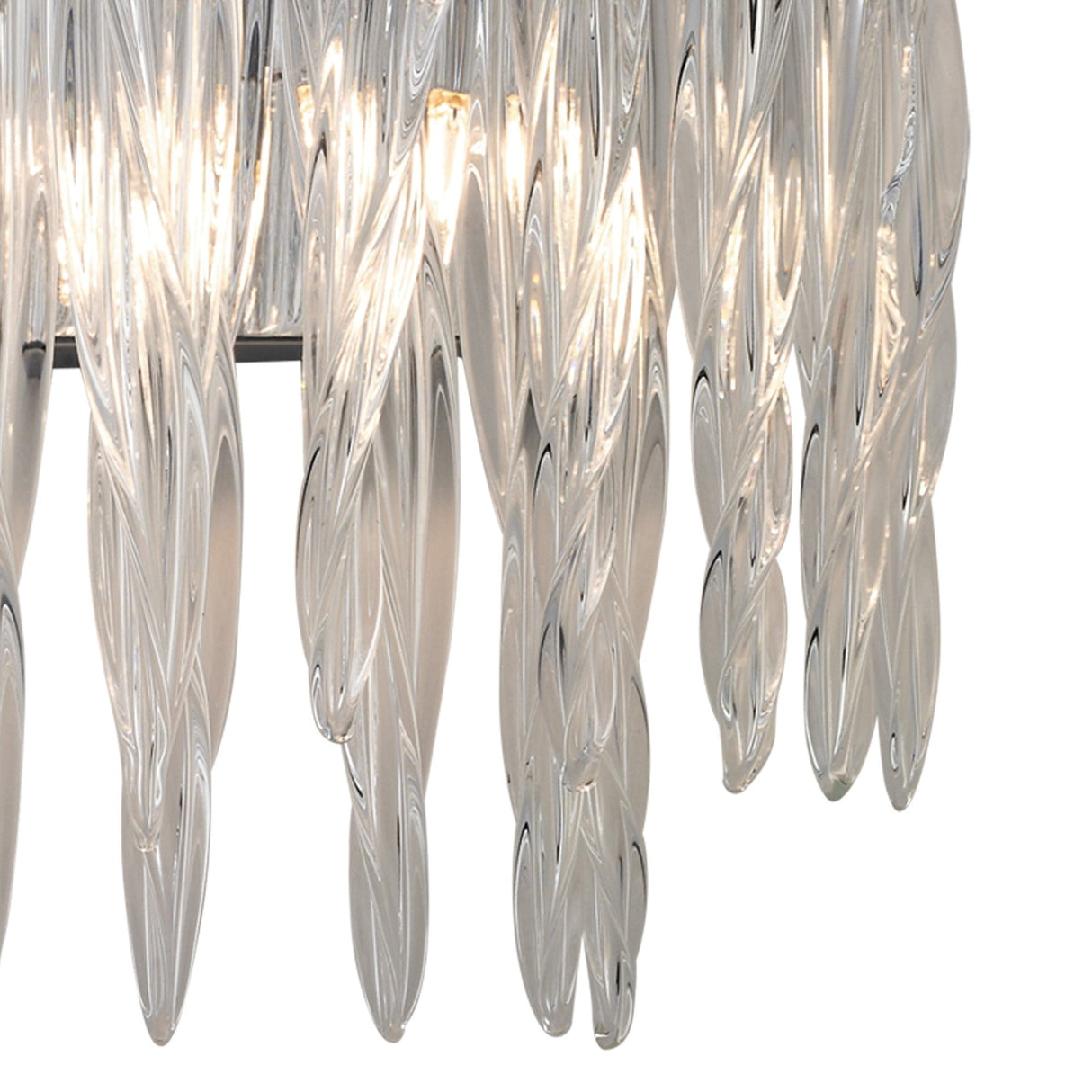 Tropez 2 Light Glass Wall Light - Polished Chrome