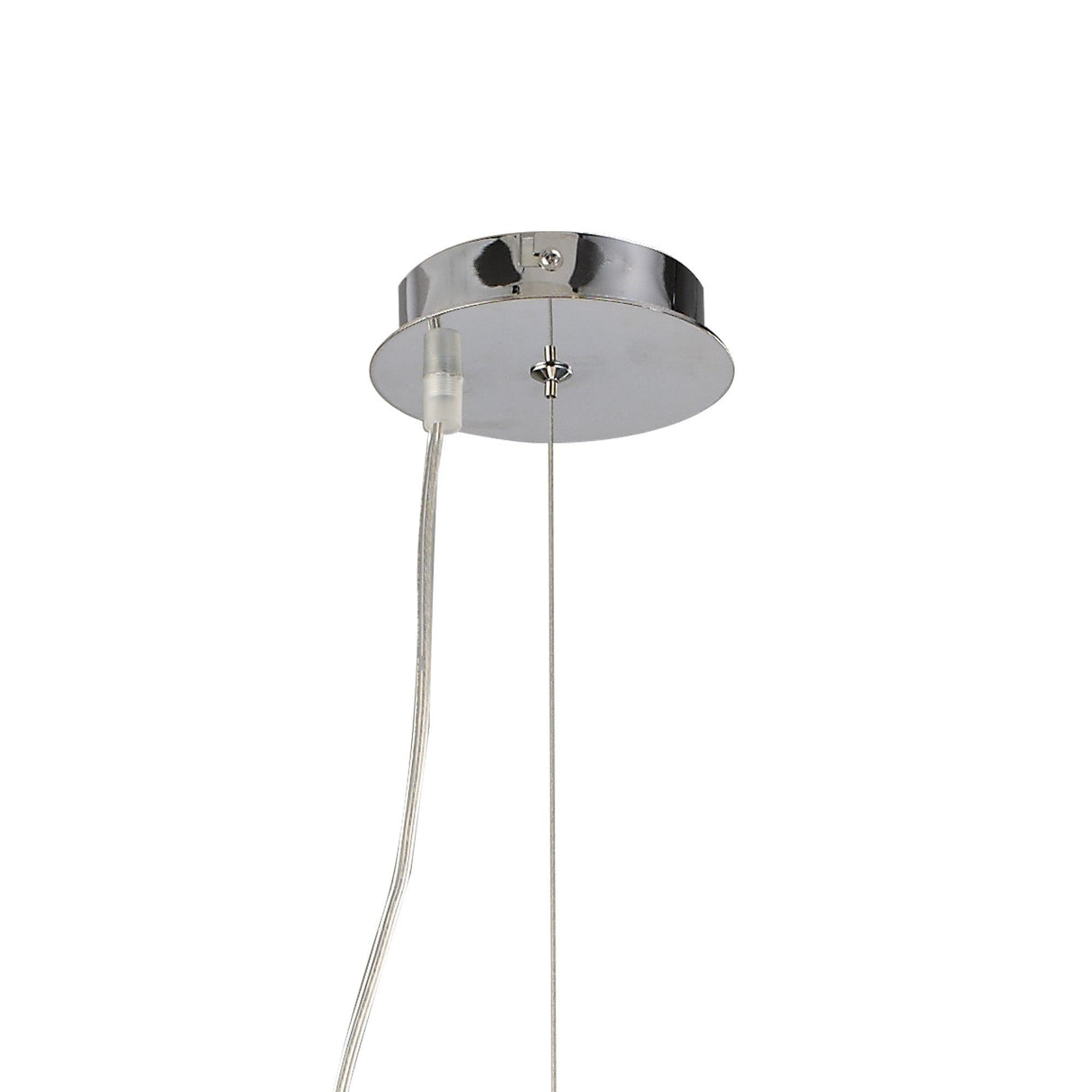 Tropez 60cm 8 Light Glass Suspension Light - Polished Chrome