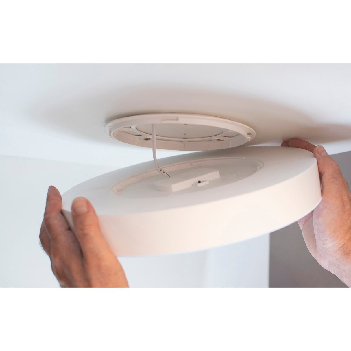 Turin CCT LED Flush Ceiling Light 40W With Switch - White