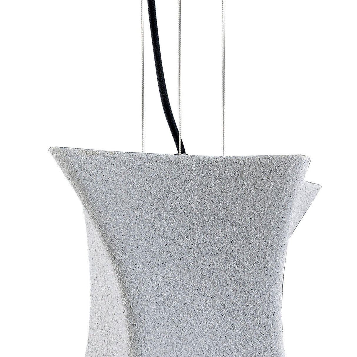 Twist 1 Light Pendant Light – Cement Effect & Polished Chrome