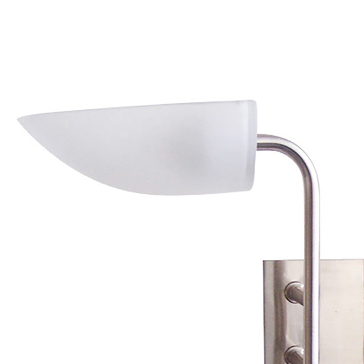 Udine 2 Light Frosted Glass Wall Light - Satin Chrome