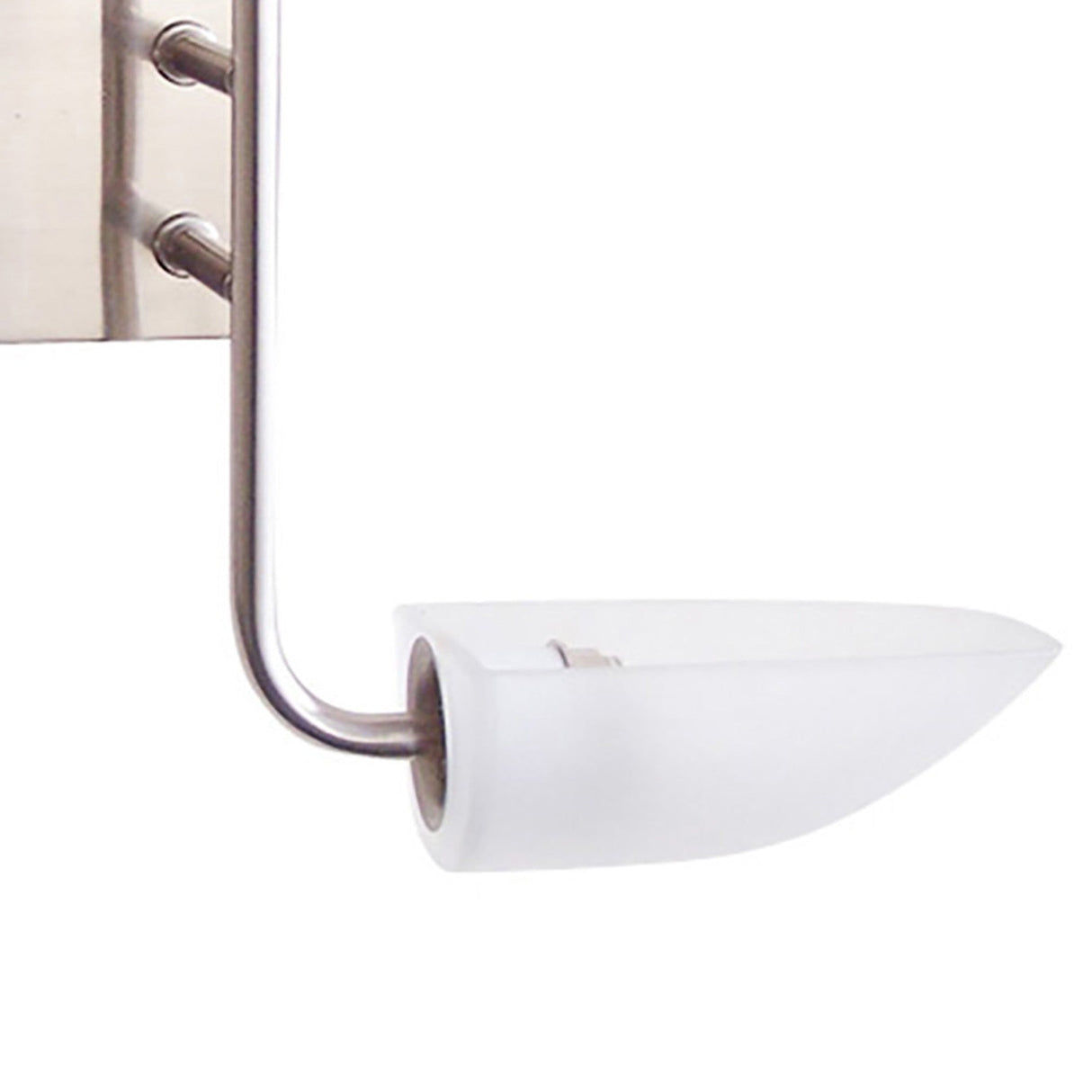 Udine 2 Light Frosted Glass Wall Light - Satin Chrome