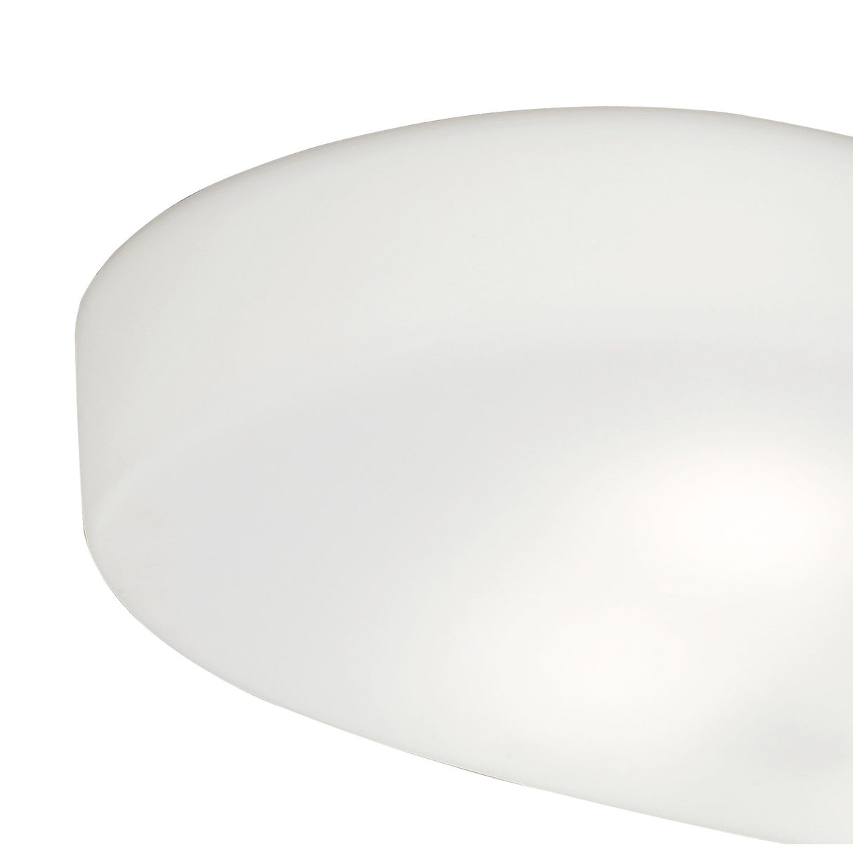 Ufo 6 Light Outdoor Flush Ceiling Light - Matt White/Opal White