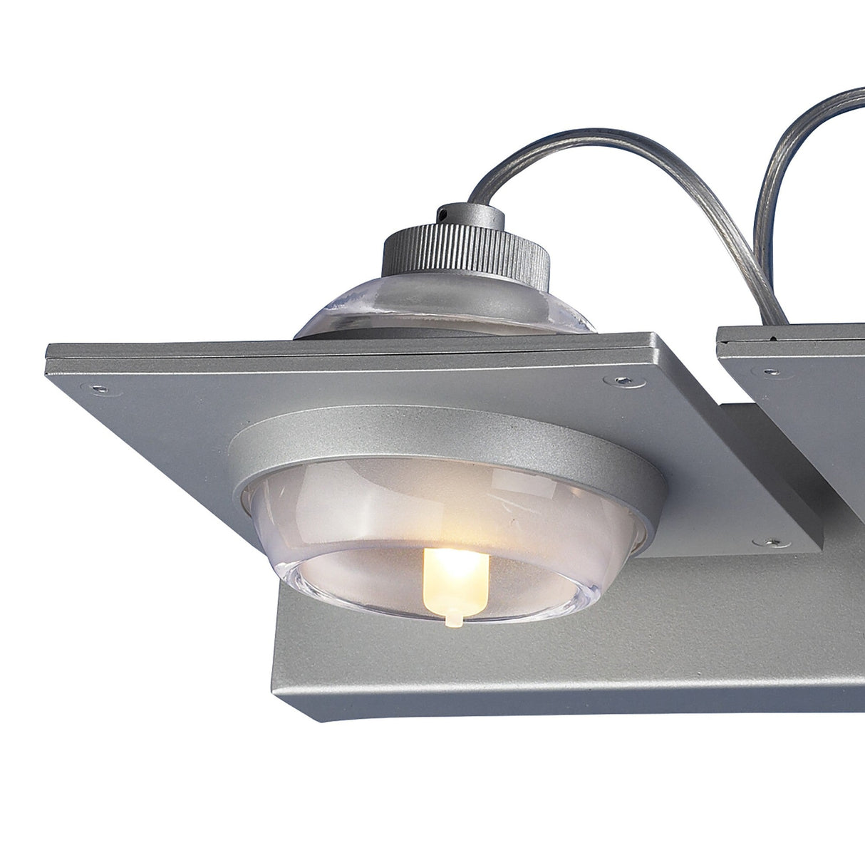 Ull 2 Light Wall Light - Silver Grey