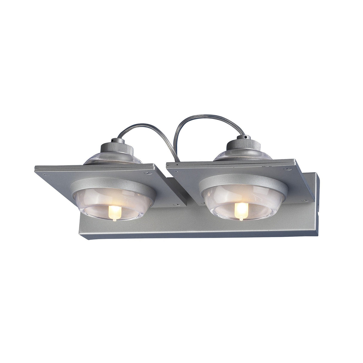 Ull 2 Light Wall Light - Silver Grey