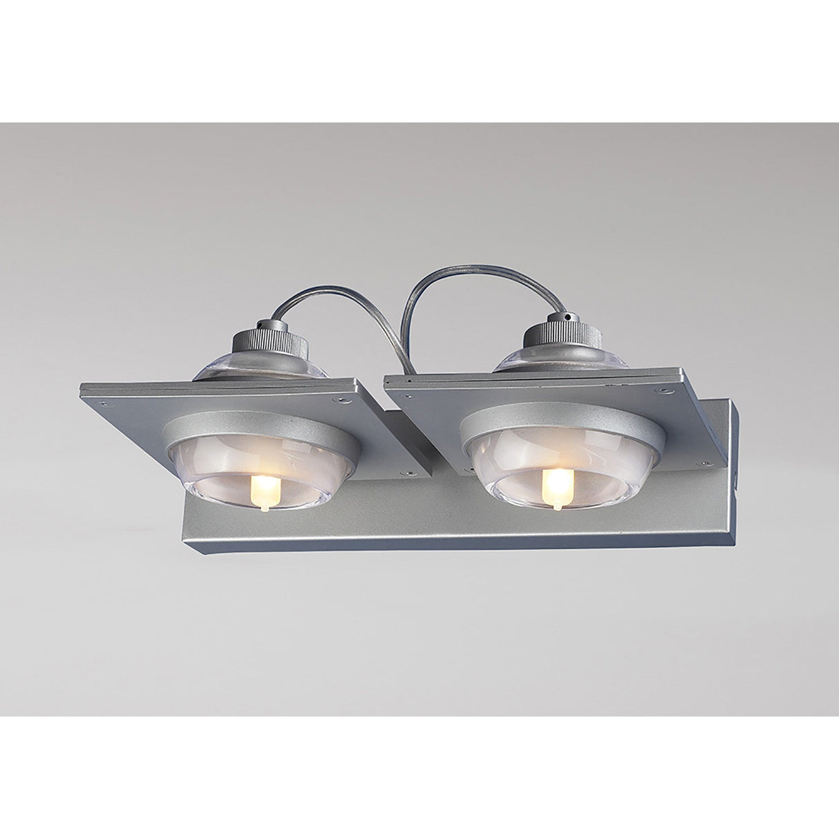 Ull 2 Light Wall Light - Silver Grey