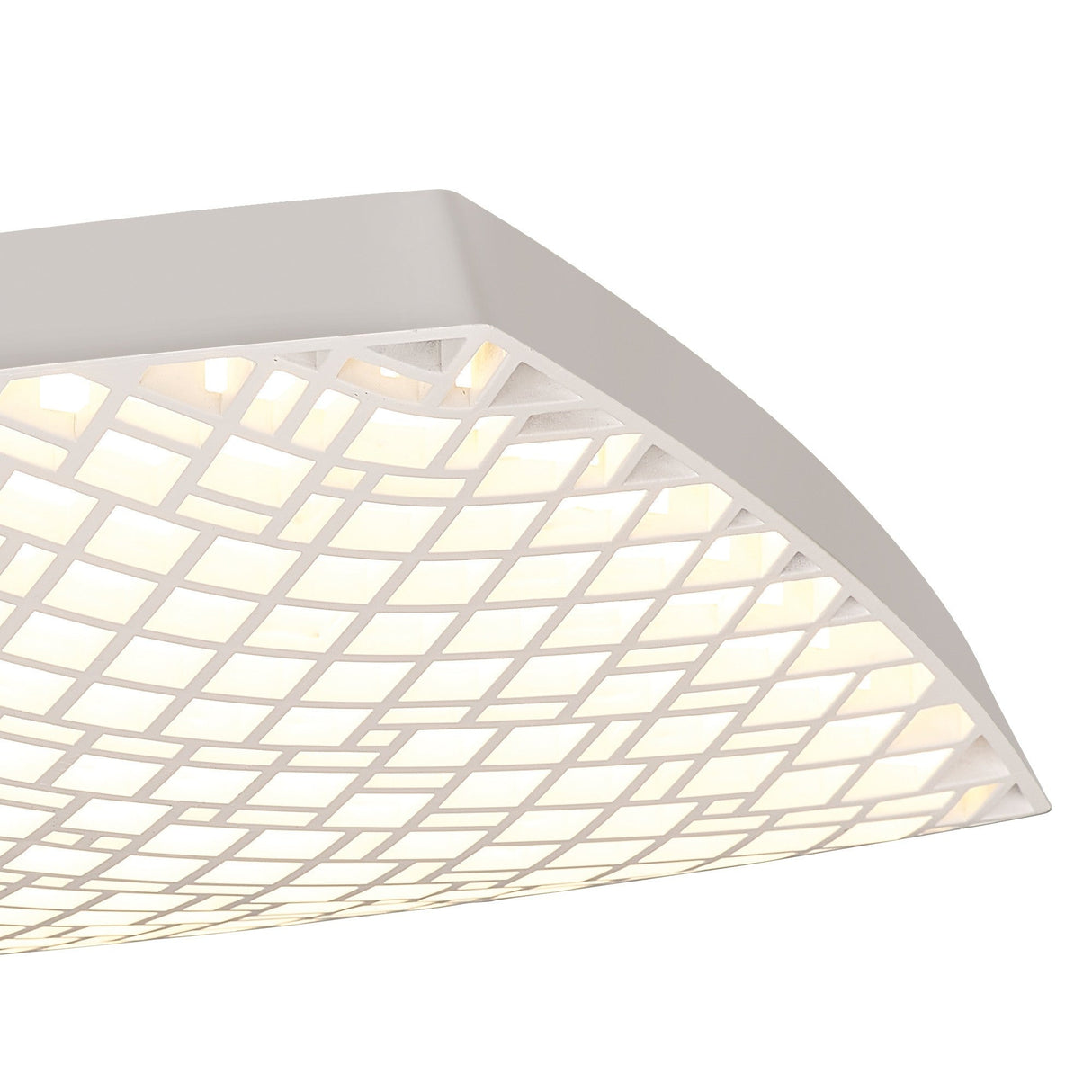 Urban CCT Dimmable LED Flush Ceiling Light With Remote Control 56W - White