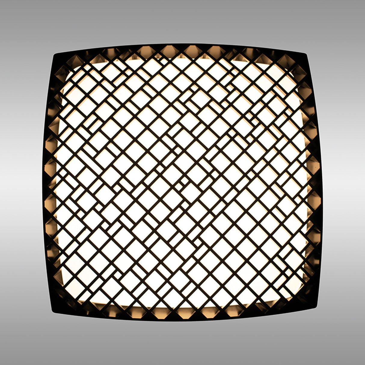 Urban CCT Dimmable LED Flush Ceiling Light With Remote Control 80W - Black