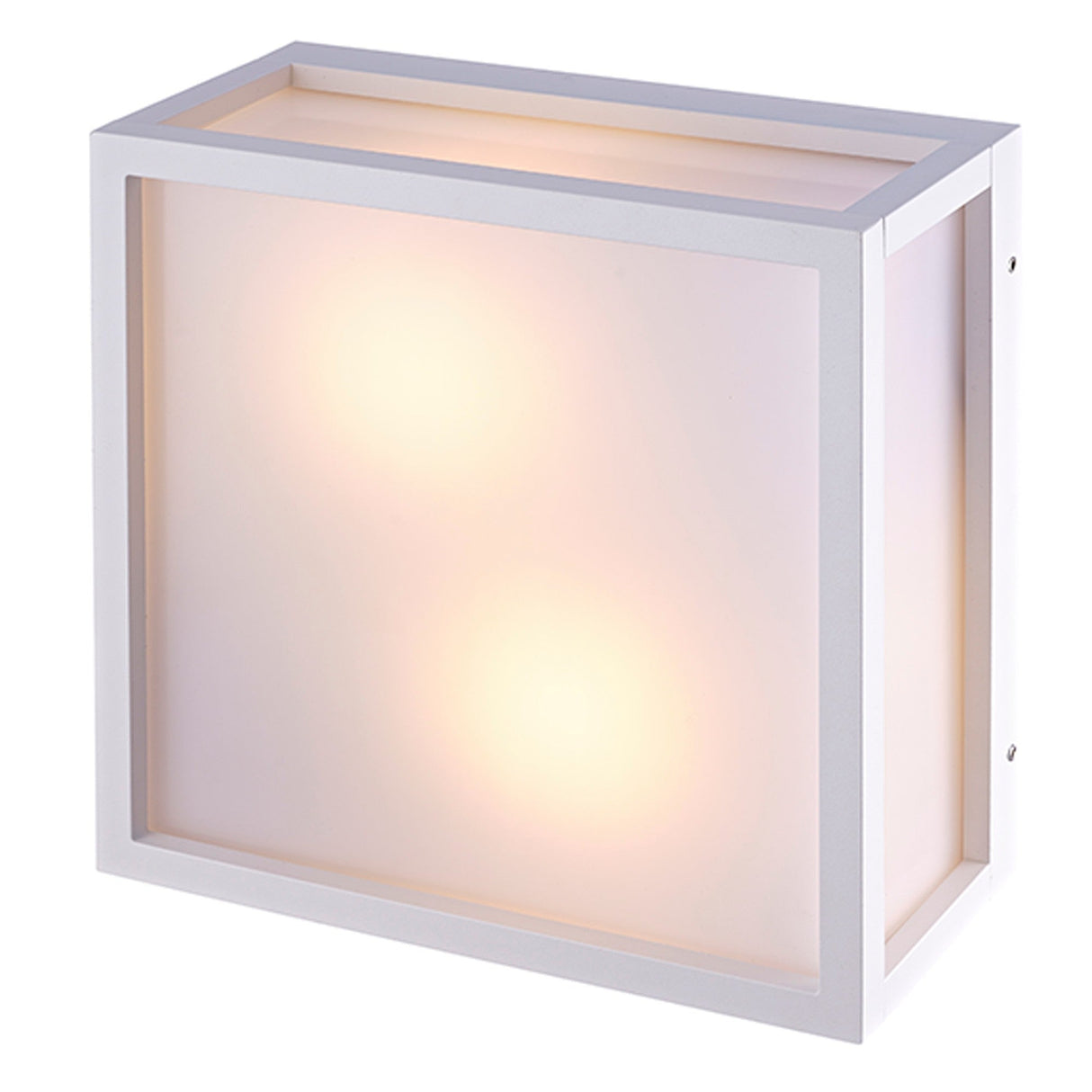 Utah 2 Light Outdoor Flush Ceiling Light - White