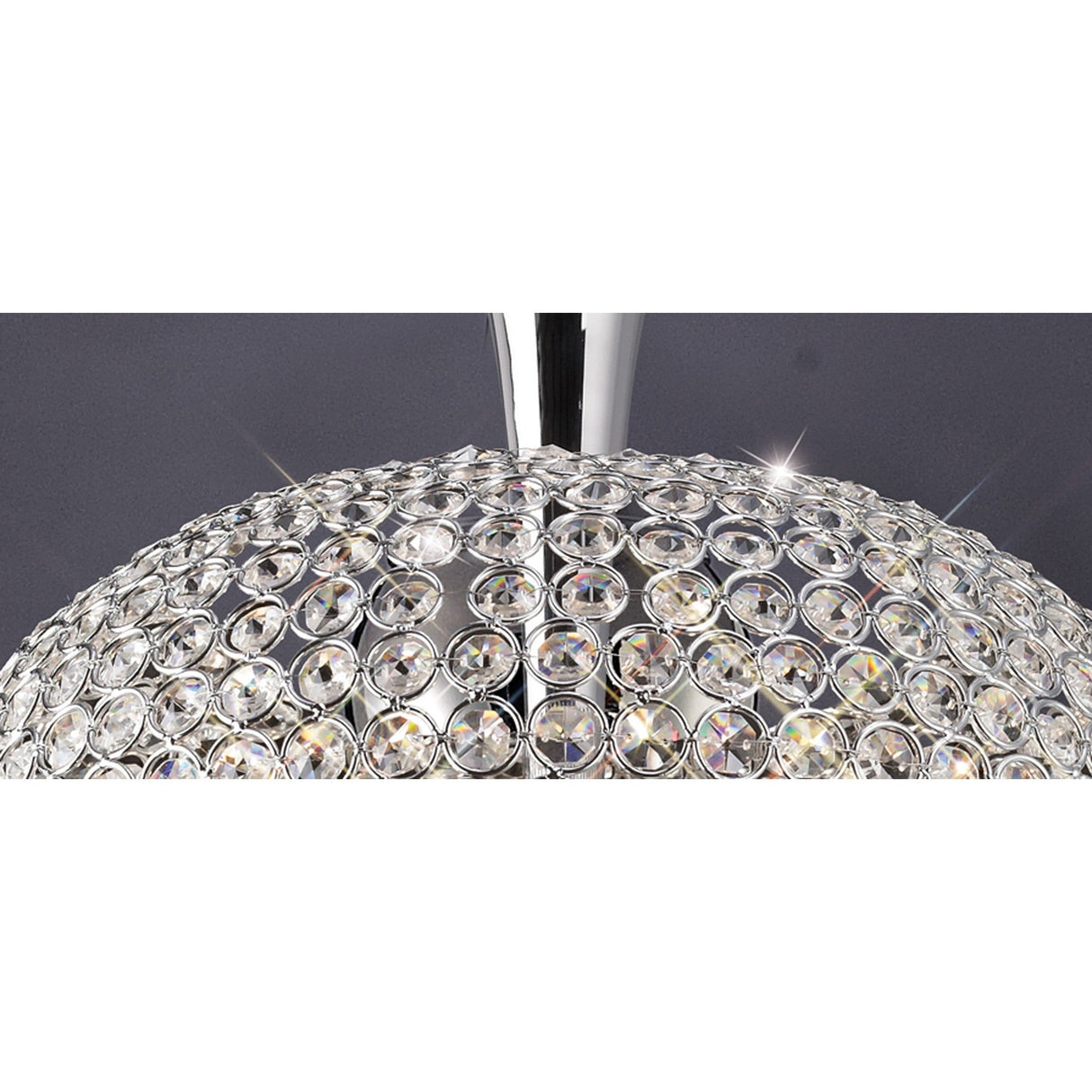 Vado 5 Light Crystal Semi-Flush Ceiling Light – Polished Chrome