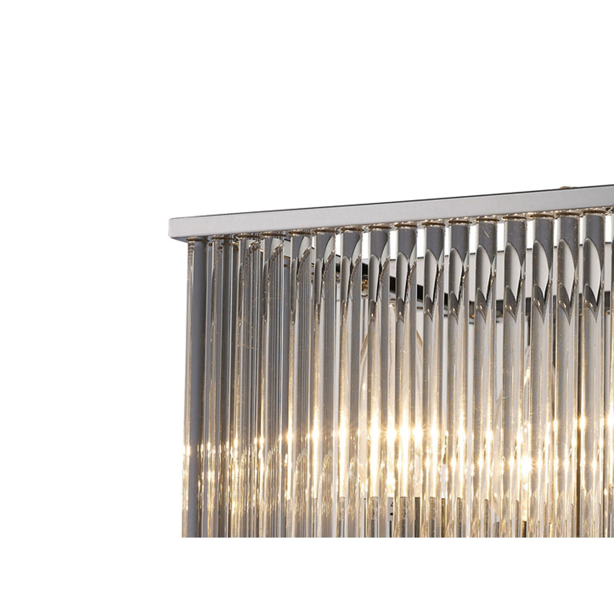 Vanessa 2 Light Crystal Wall Light With Switch - Chrome